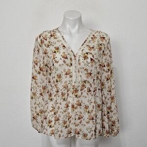 Kontrol NEW Cottagecore Floral Coquette Retro Bohemian Boho Babydoll Top Size L